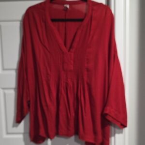 Old Navy Vibrant Red/Dark Rust Women's Top